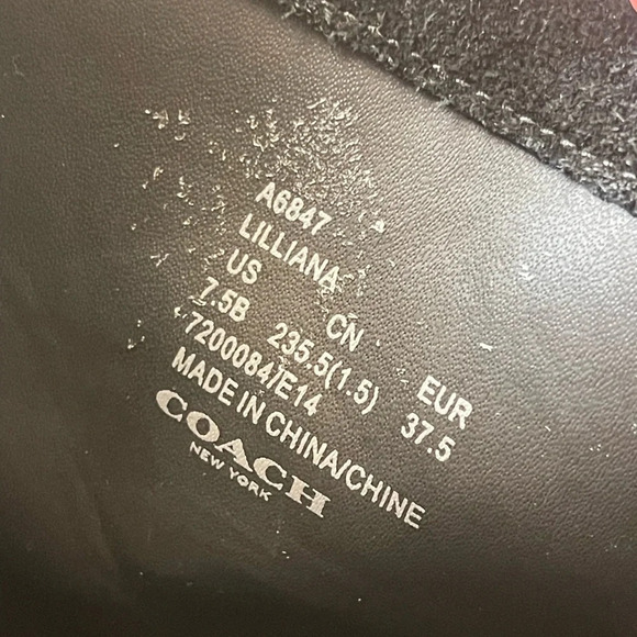 COACH | Lilliana Black Gold Stud Boots - Picture 10 of 10